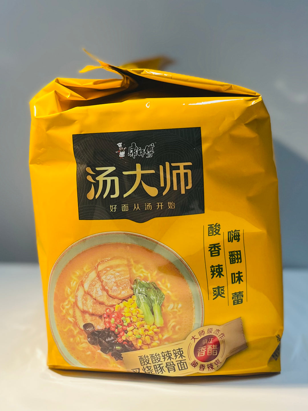 康师傅汤大师酸辣叉烧豚骨5pcks KSF Sour spicy Porpoise bone