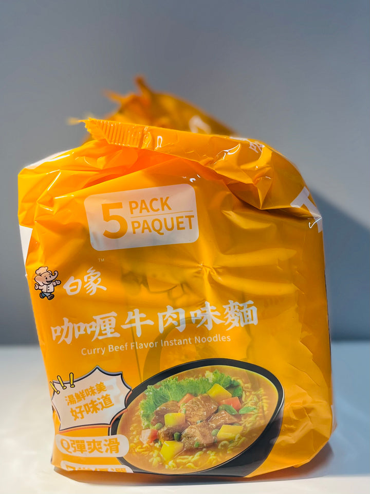 白象咖喱牛肉面5pcks BX Curry Beef Noodle