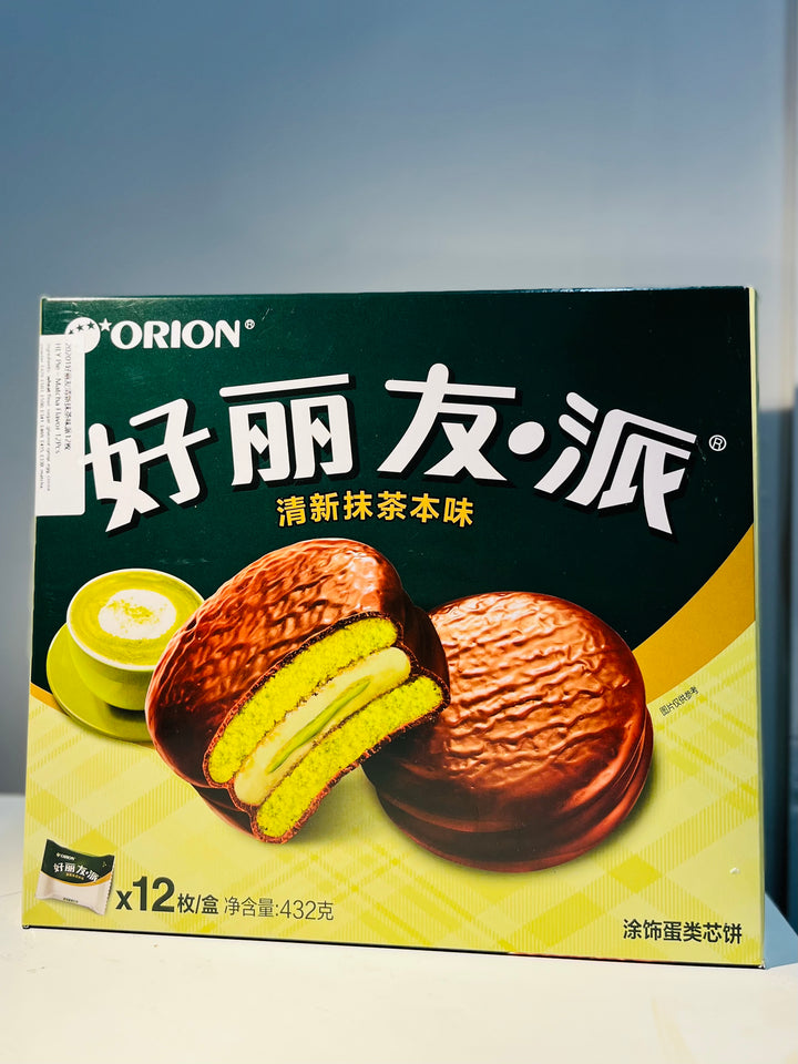 好丽友派清新抹茶味12pcs Orion Choco Pie Matcha Flavour