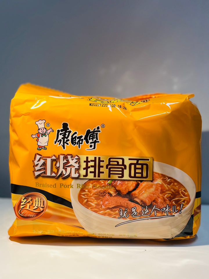 康师傅红烧排骨面5pcks MK Braised Pork Ribs Noodle