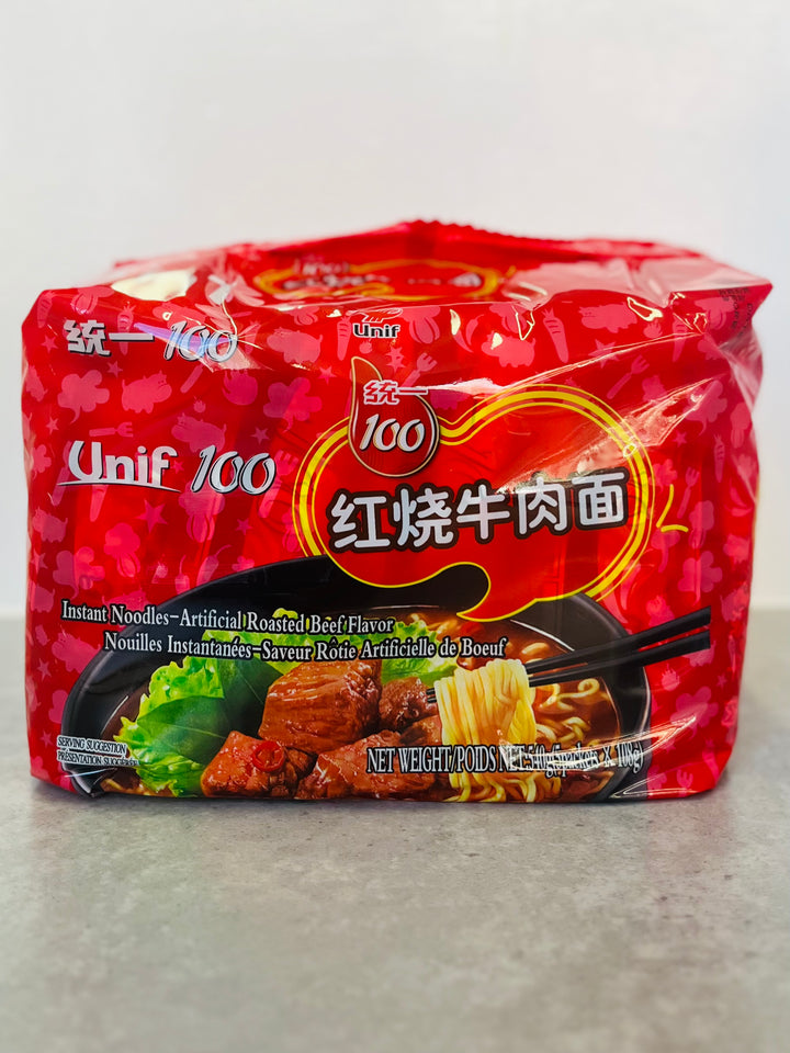 统一红烧牛肉面5pck 540g Unif 100 Instant noodles beef