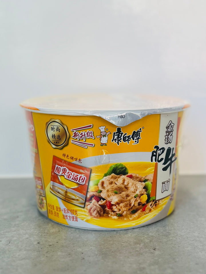 康师傅金汤肥牛桶面127g MK Golden Stock Beef Noodle