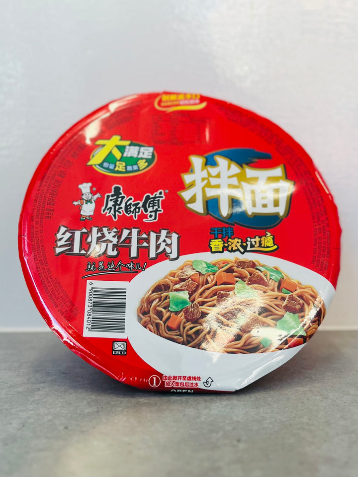 康师傅红烧牛肉干拌面126g MK Roastedf Beef Dry Noodle