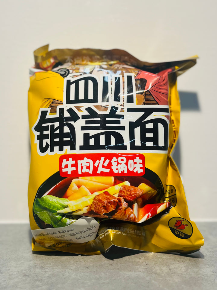 阿宽四川铺盖面-牛肉火锅 120g AK Broad Noodle beef flavour