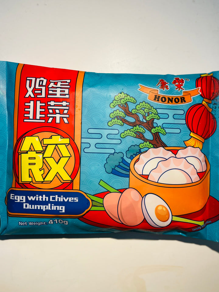康乐水饺鸡蛋韭菜410g Honor Egg with Chives Dumpling