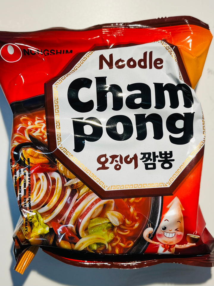 Nongshim Cham Pong Noodle 124g 农心鱿鱼海鲜汤面
